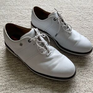 Footjoy Premier Packard Golf Shoes, Mens size 11.5 Wide, White